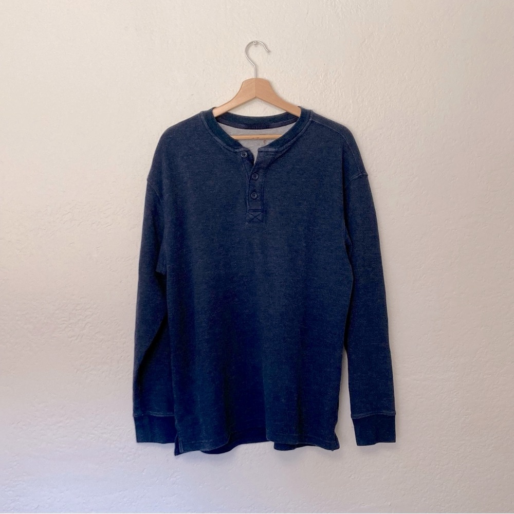 Red Head Duck Company Blue Sweater V-neck button up
